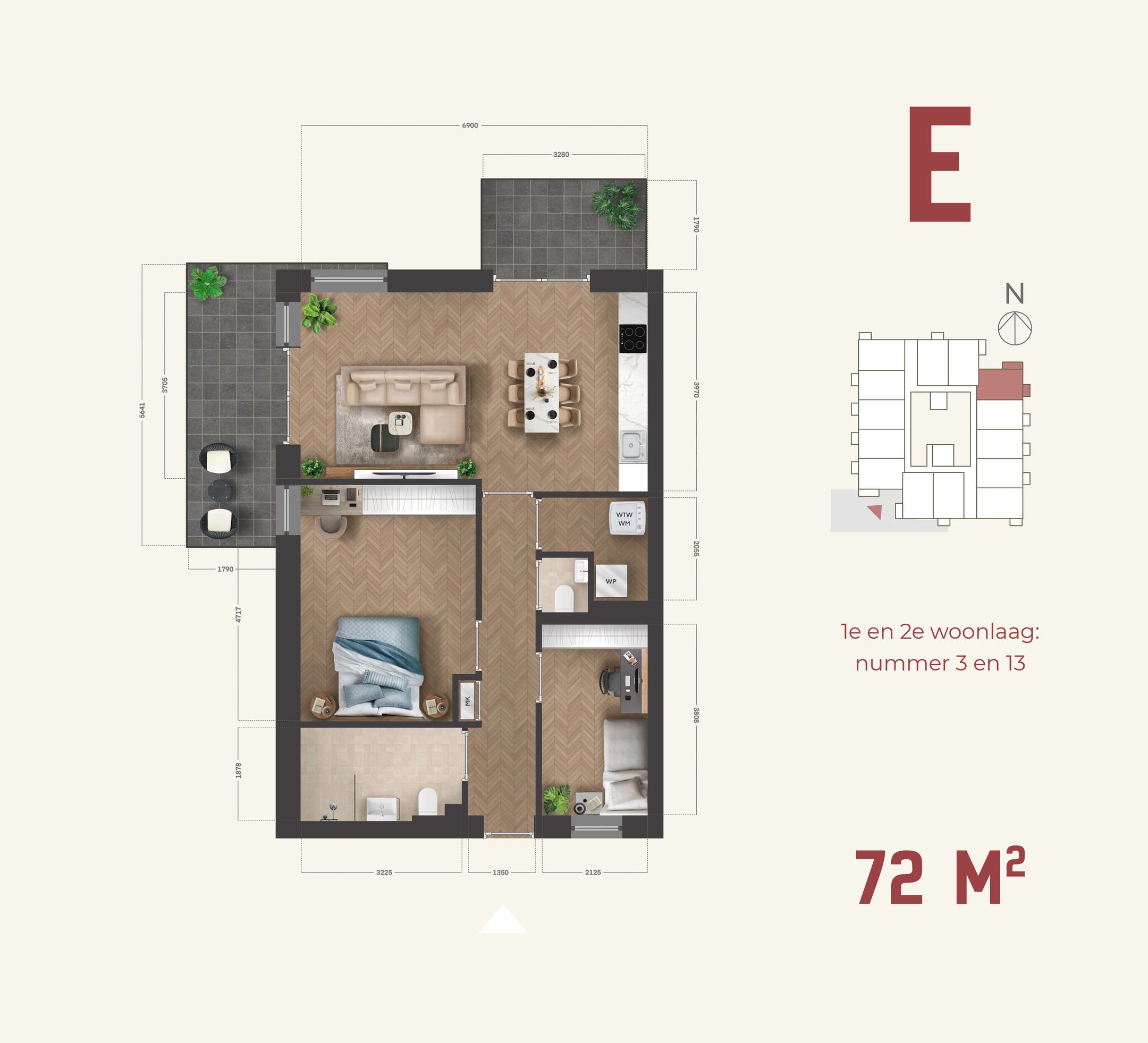 Photo 3 of Appartement type E (Bouwnr. 3)