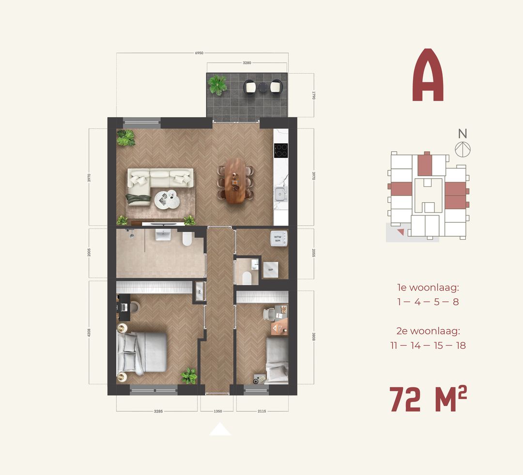 Foto 8 van Appartement type B (Bouwnr. 28)