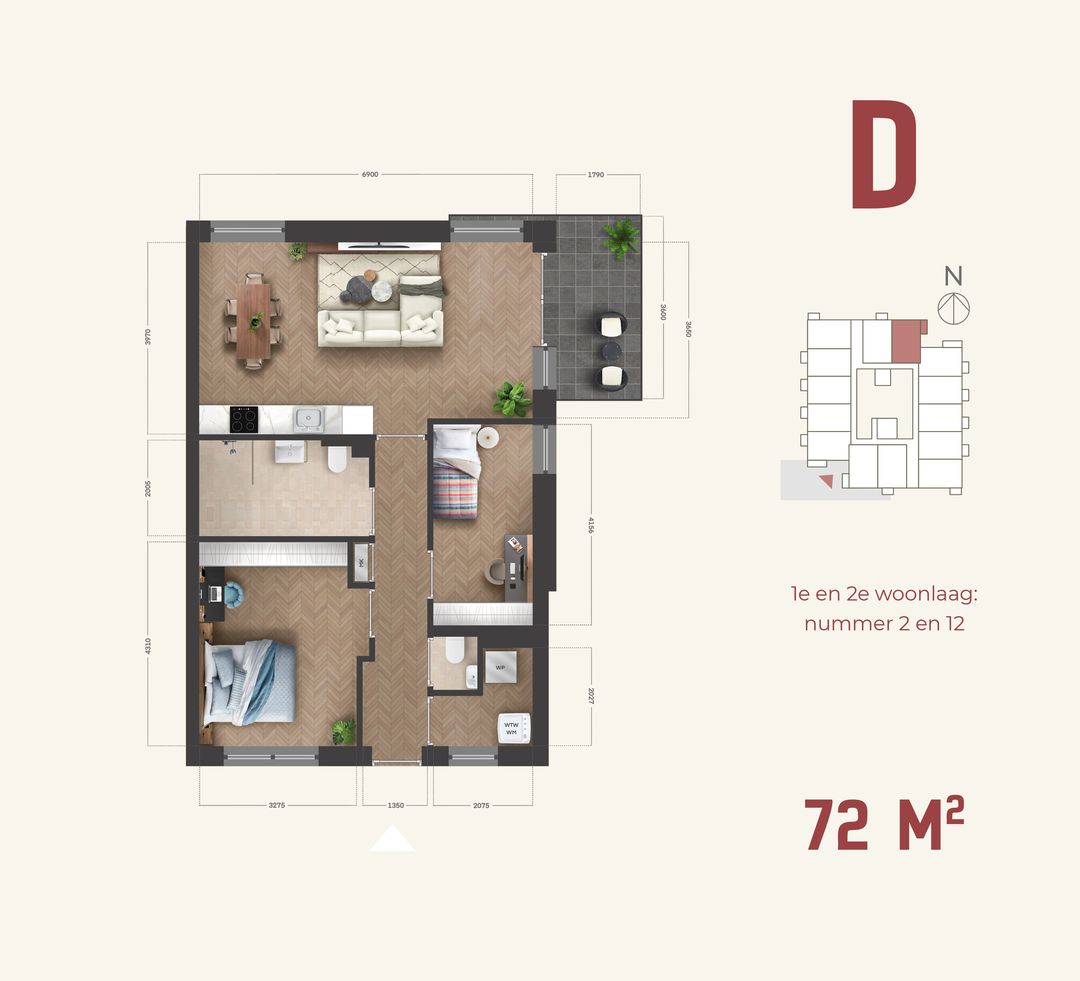 Foto 11 van Appartement type B (Bouwnr. 28)
