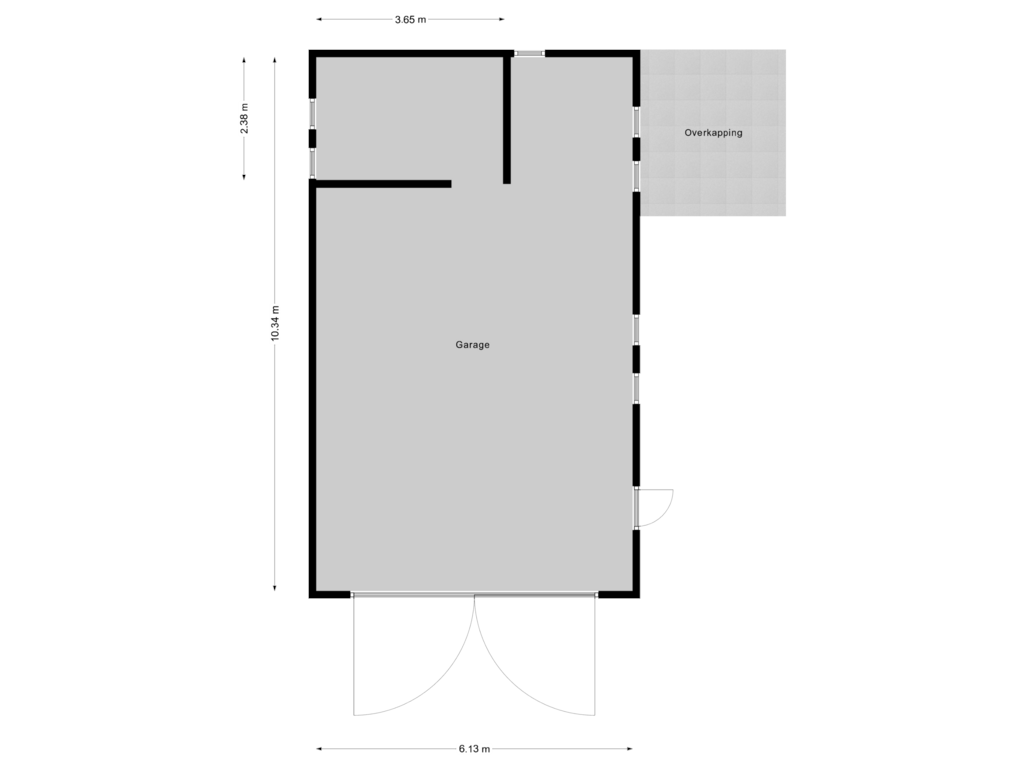 Bekijk plattegrond van Garage van Boskantseweg 7