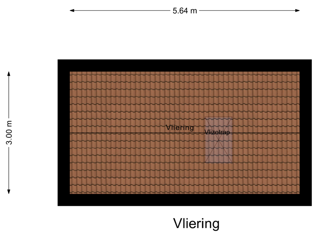 View floorplan of Vliering of Vrederiksakker 15