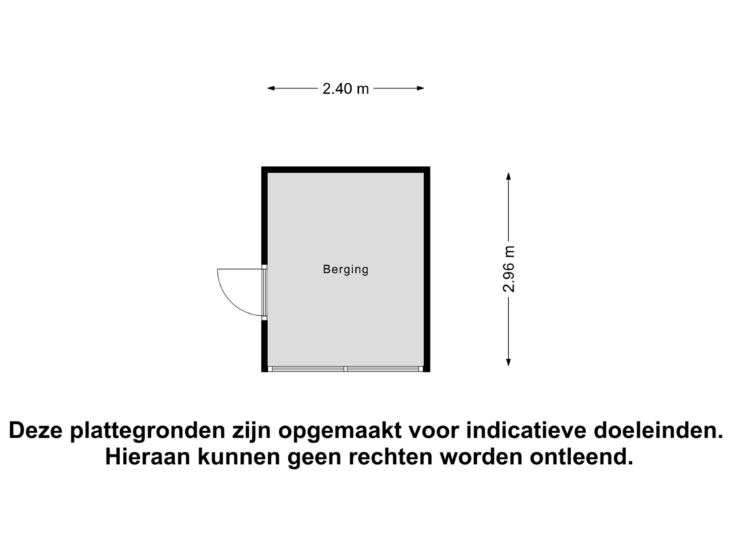 Bekijk plattegrond van Berging van Markenburglaan 4