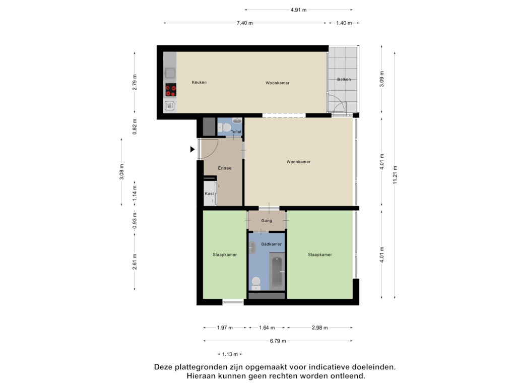 Bekijk plattegrond van Appartement van Penelopestraat 135