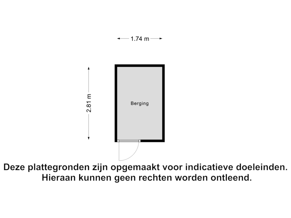 Bekijk plattegrond van Berging van Penelopestraat 135