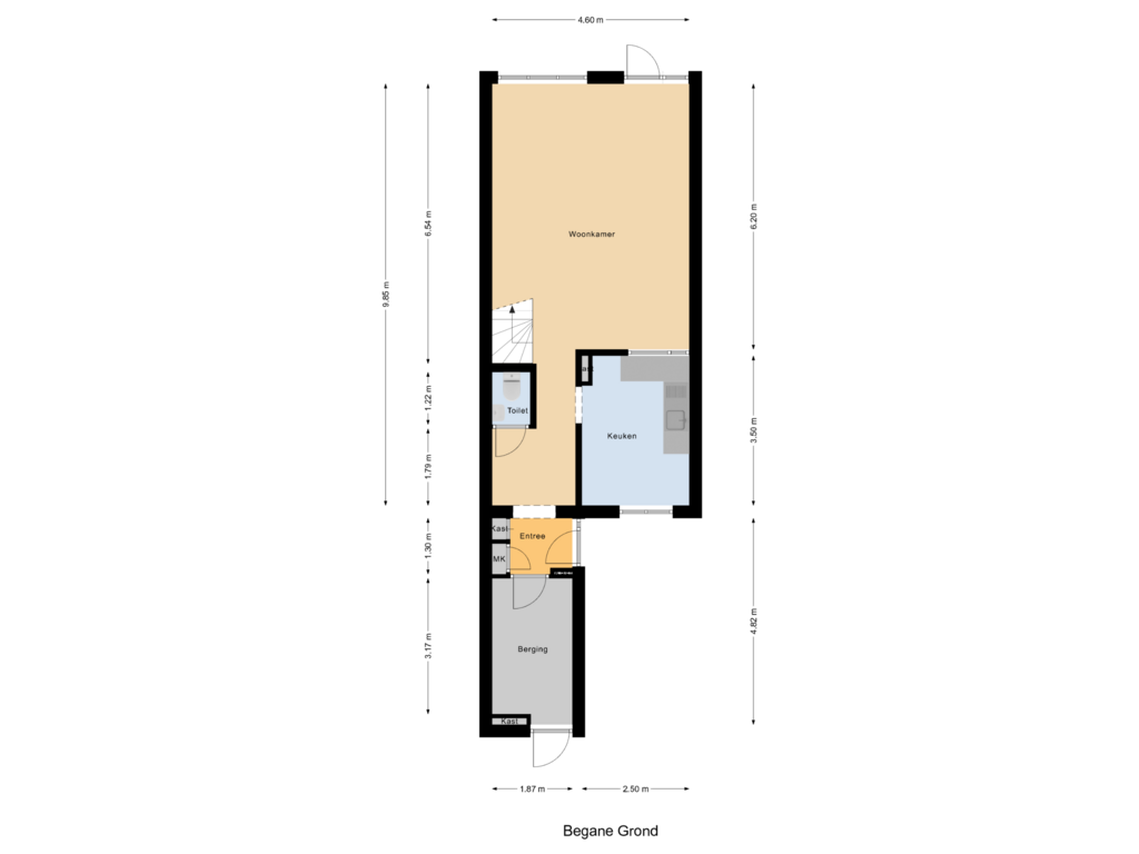 Bekijk plattegrond van Begane Grond van Sterkenburg 59