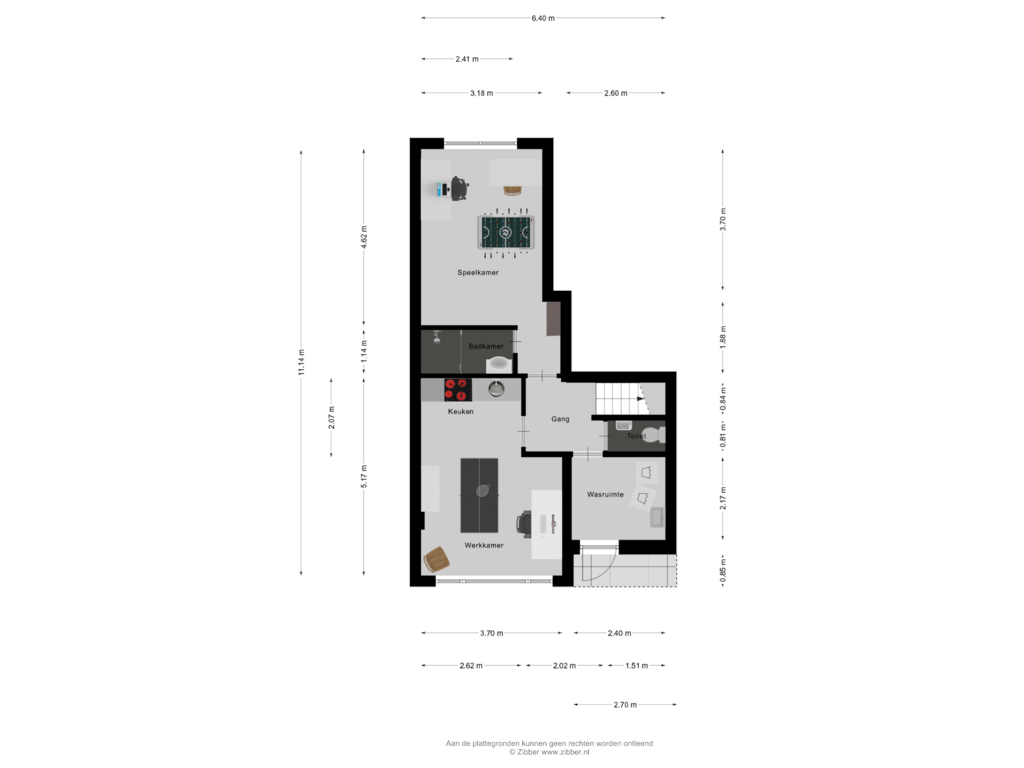 View floorplan of Souterrain of Bakenbergseweg 7-1