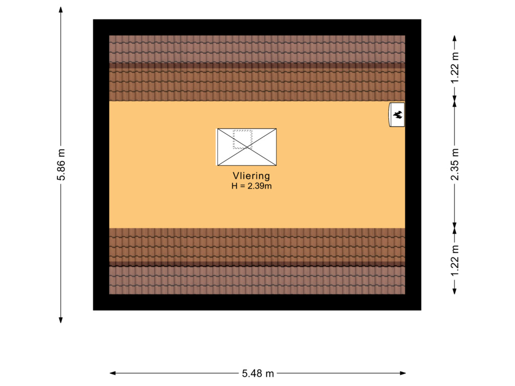 View floorplan of Vliering of Meseame 19