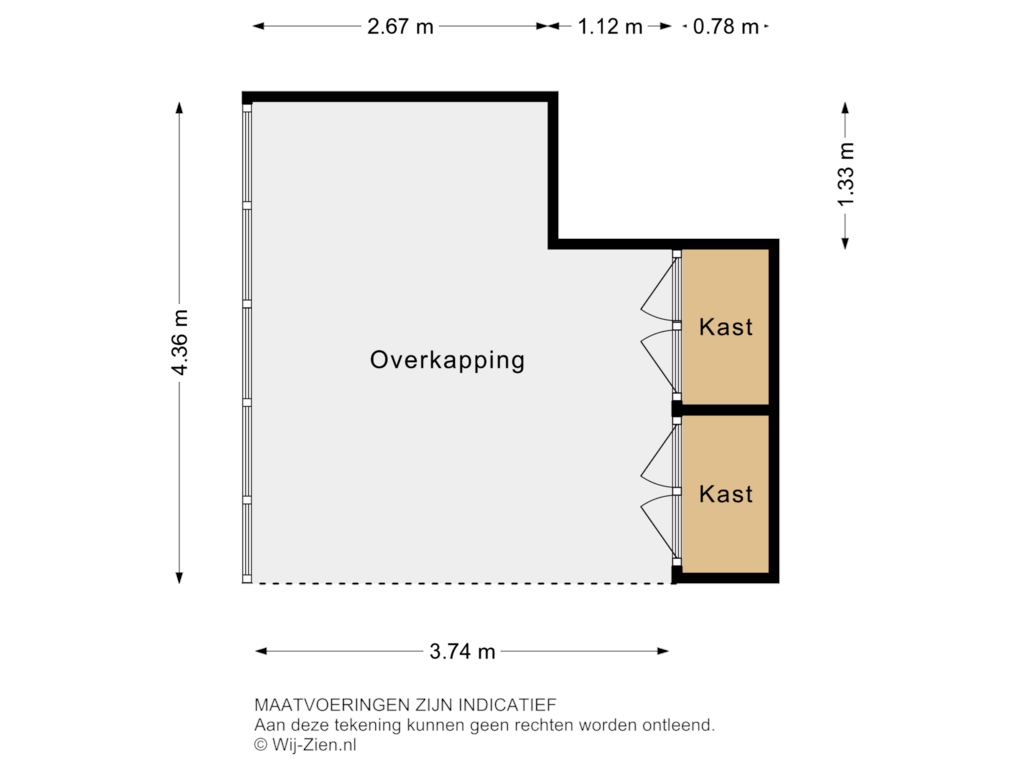 View floorplan of BERGING of Tollensstraat 6