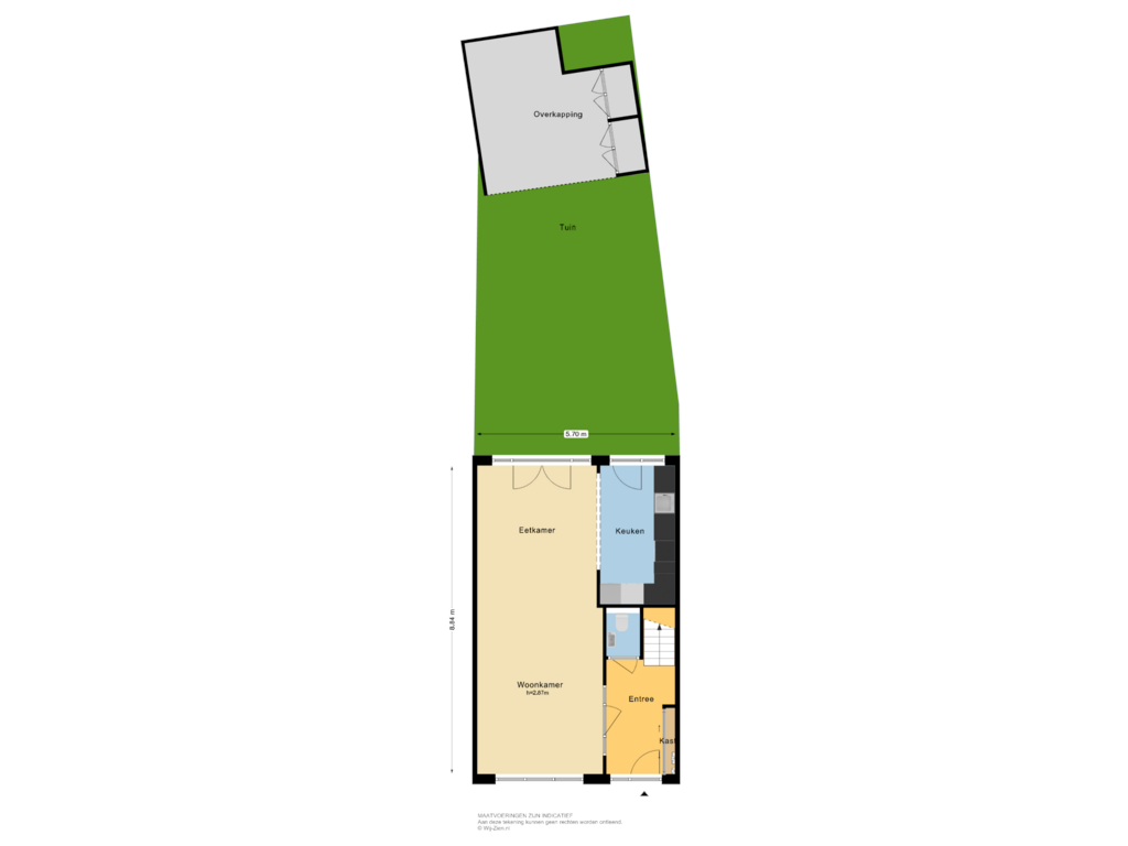 View floorplan of SITUATIE of Tollensstraat 6