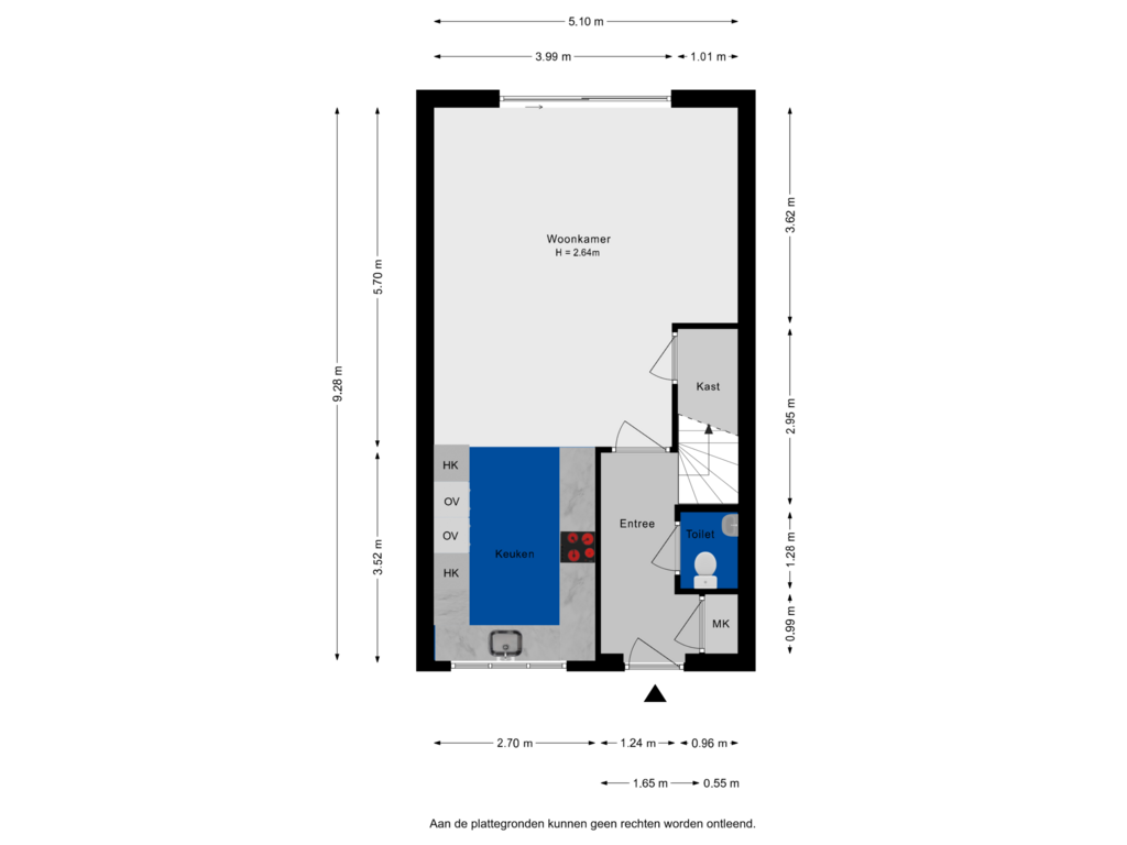 View floorplan of Begane grond of Verboomstraat 70