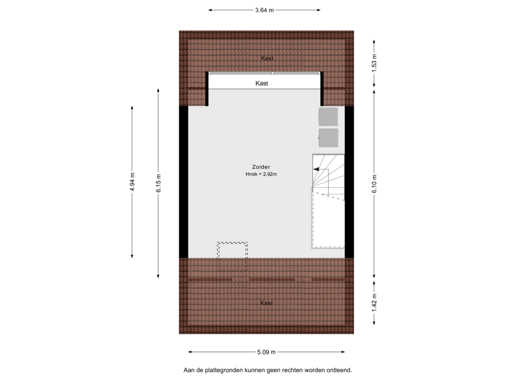 View floorplan of 2e verdieping of Verboomstraat 70