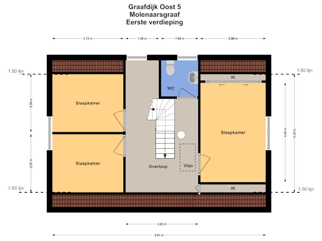 View floorplan of Eerste verdieping of Graafdijk-oost 5