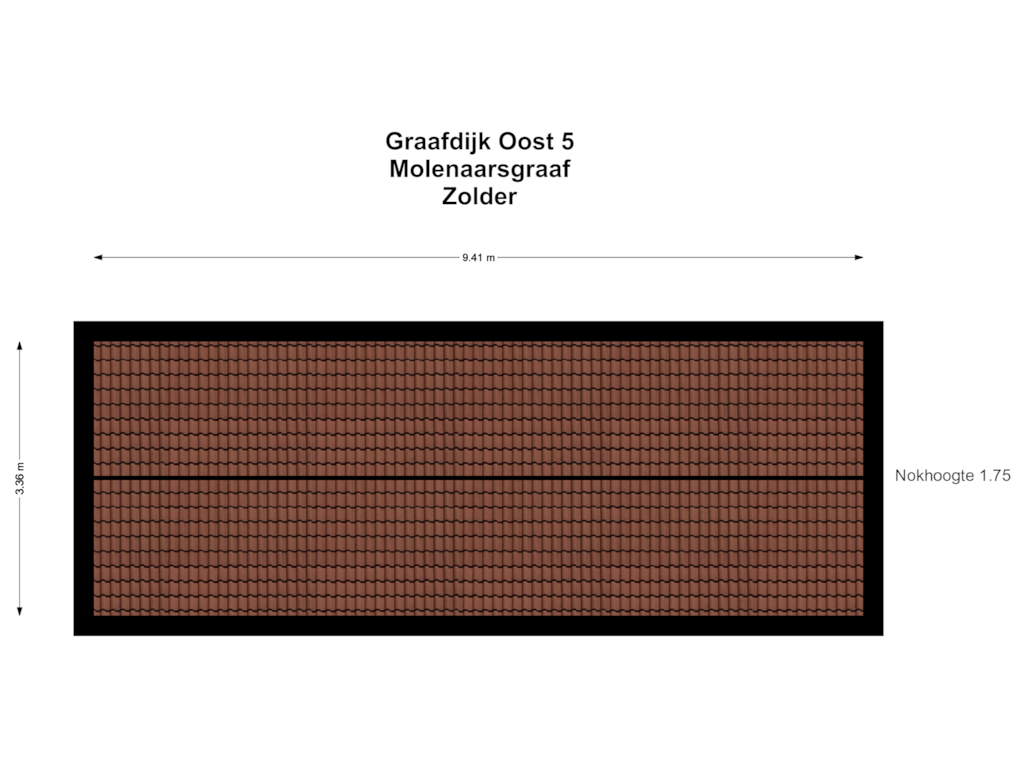 View floorplan of Zolder of Graafdijk-oost 5