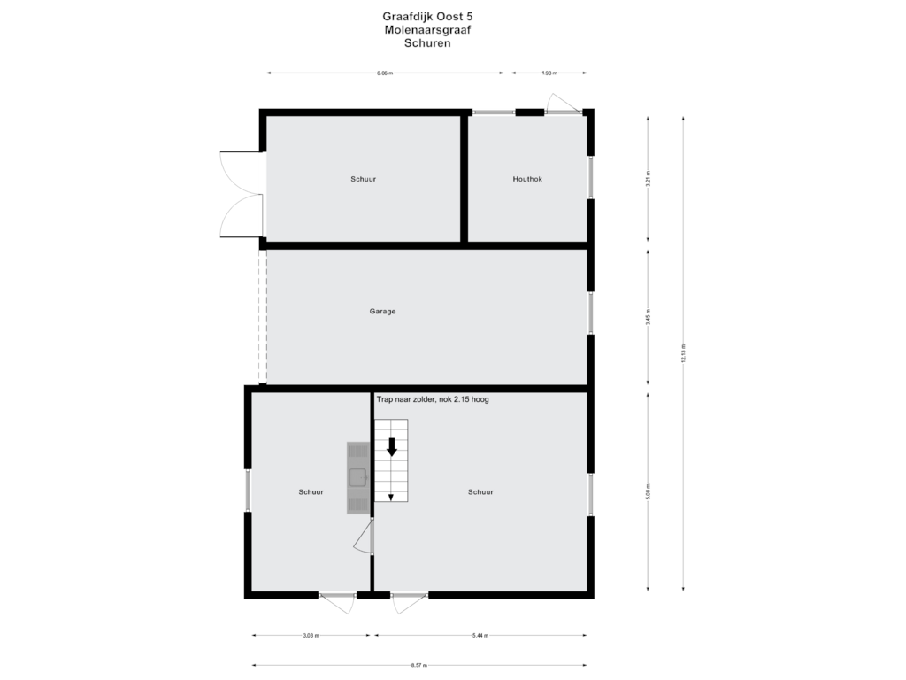 View floorplan of Schuren of Graafdijk-oost 5