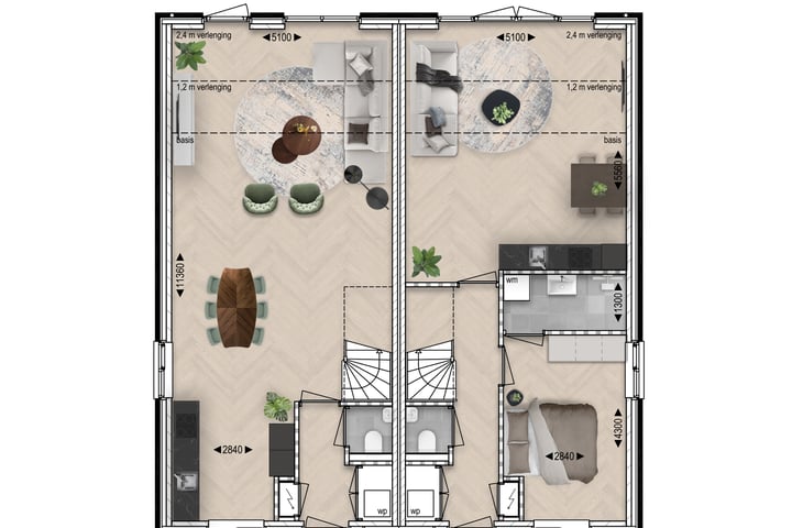 Bekijk foto 5 van Halfvrijstaande woning (Bouwnr. 4)