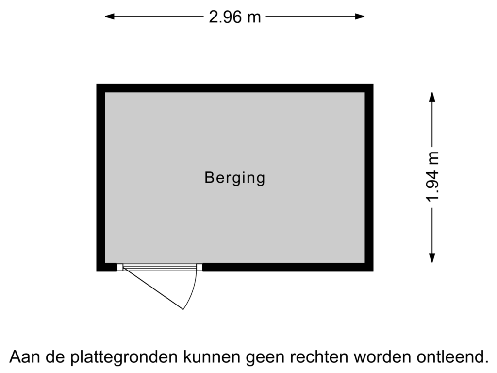 Bekijk plattegrond van Berging van Goudsesingel 266-D