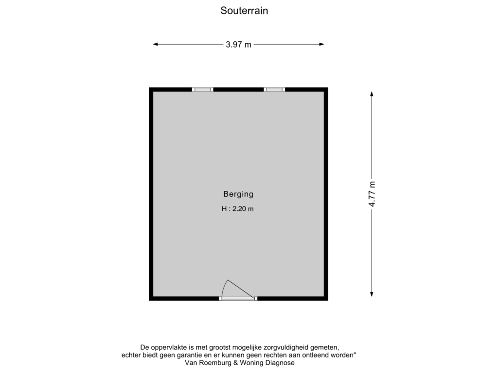 Bekijk plattegrond van Berging van Valeriusstraat 18