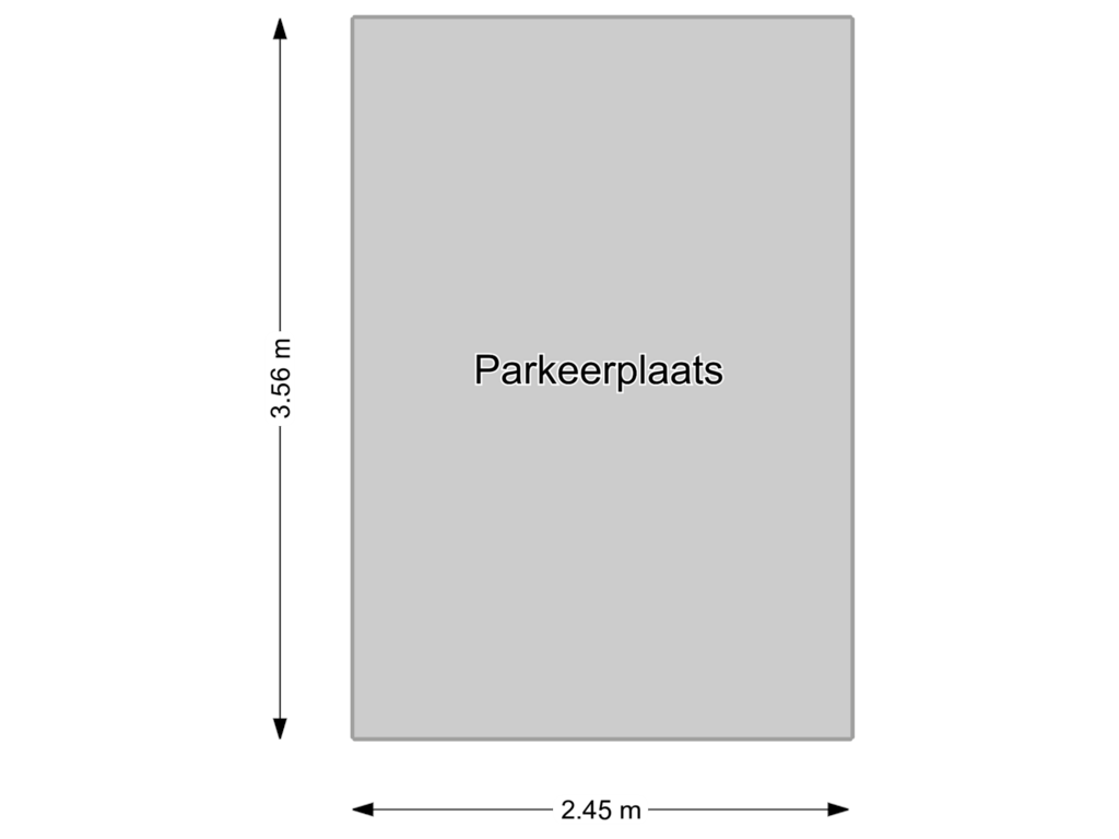 View floorplan of Parkeerplaats of Landstraat 223