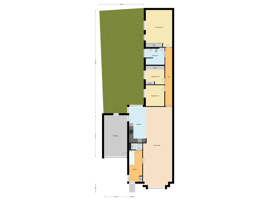 Bekijk plattegrond van Situatie van Visven 622