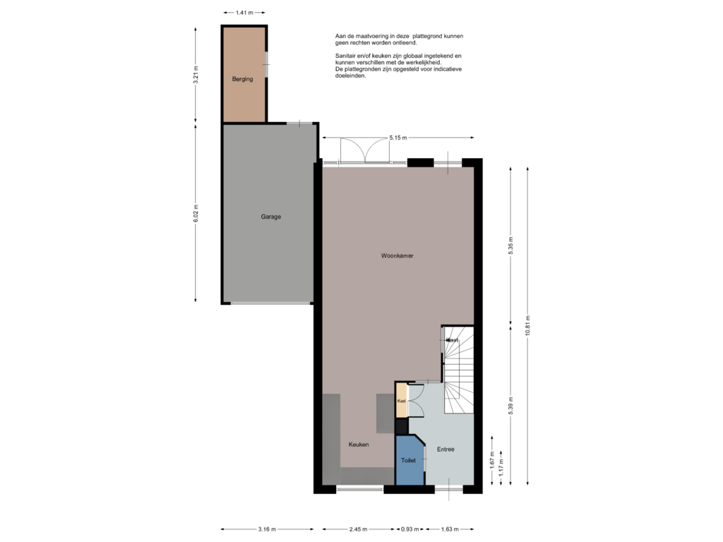 Bekijk plattegrond van Begane grond van Elzenhof 5