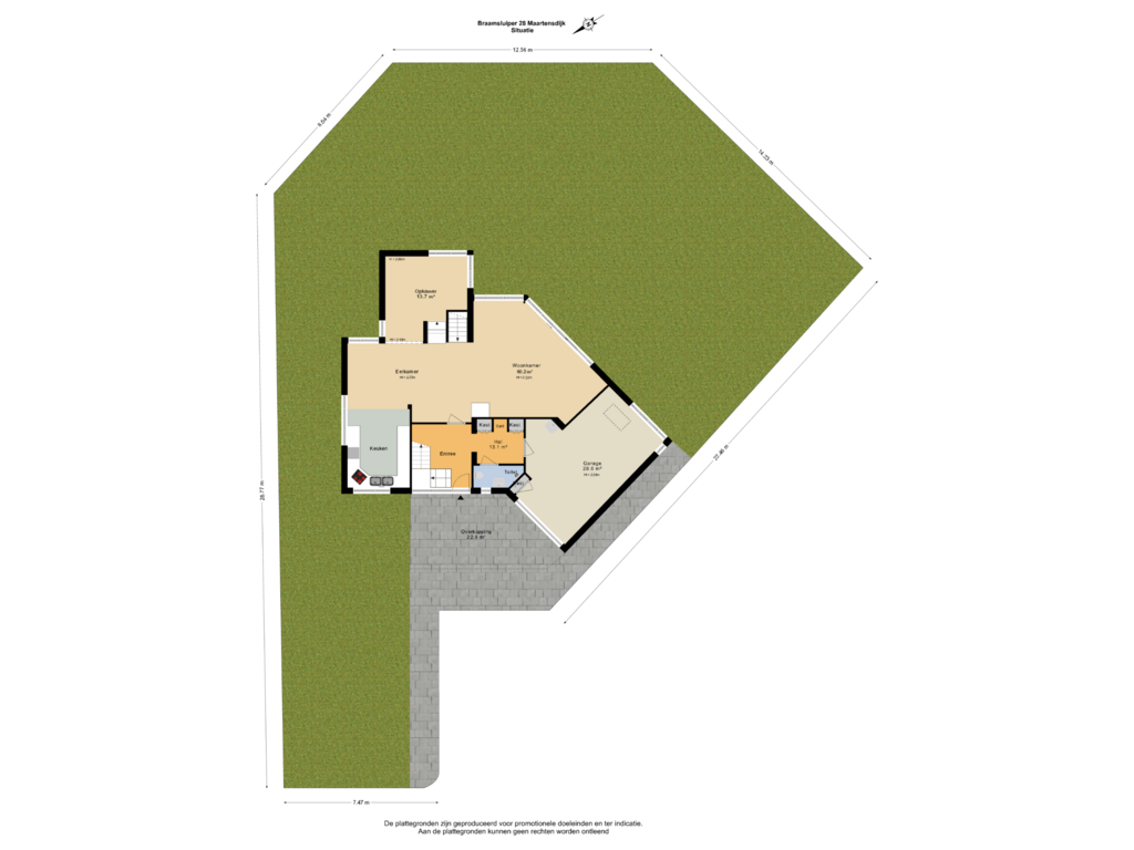 Bekijk plattegrond van Situatie van Braamsluiper 28