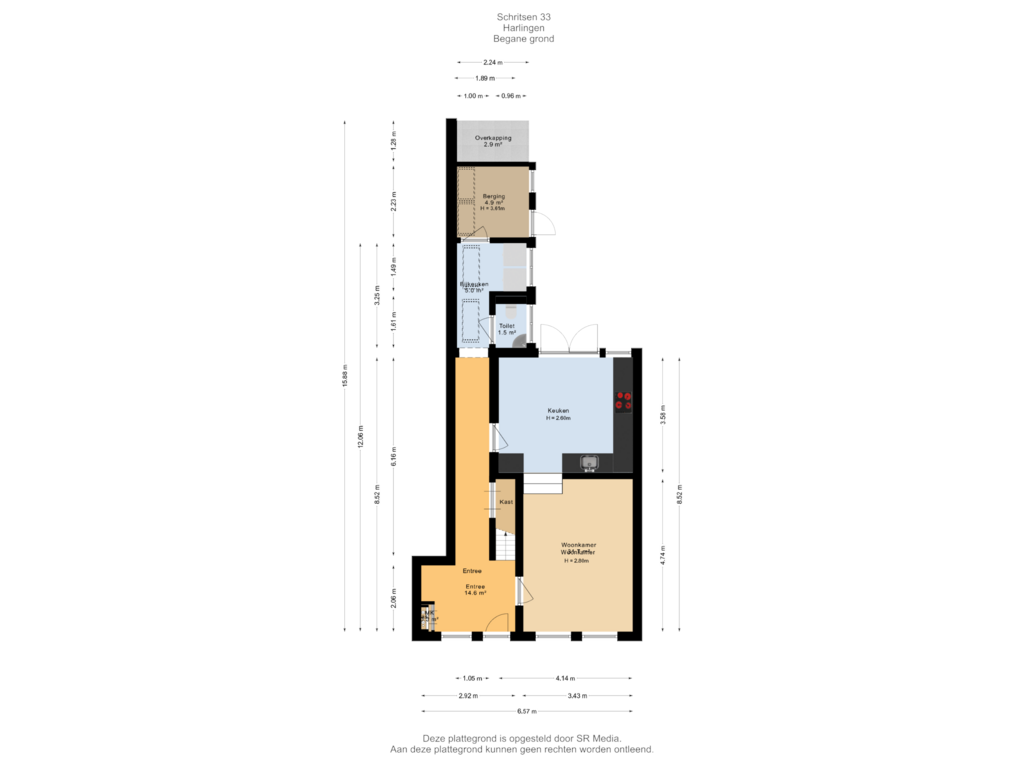 View floorplan of Begane grond of Schritsen 33