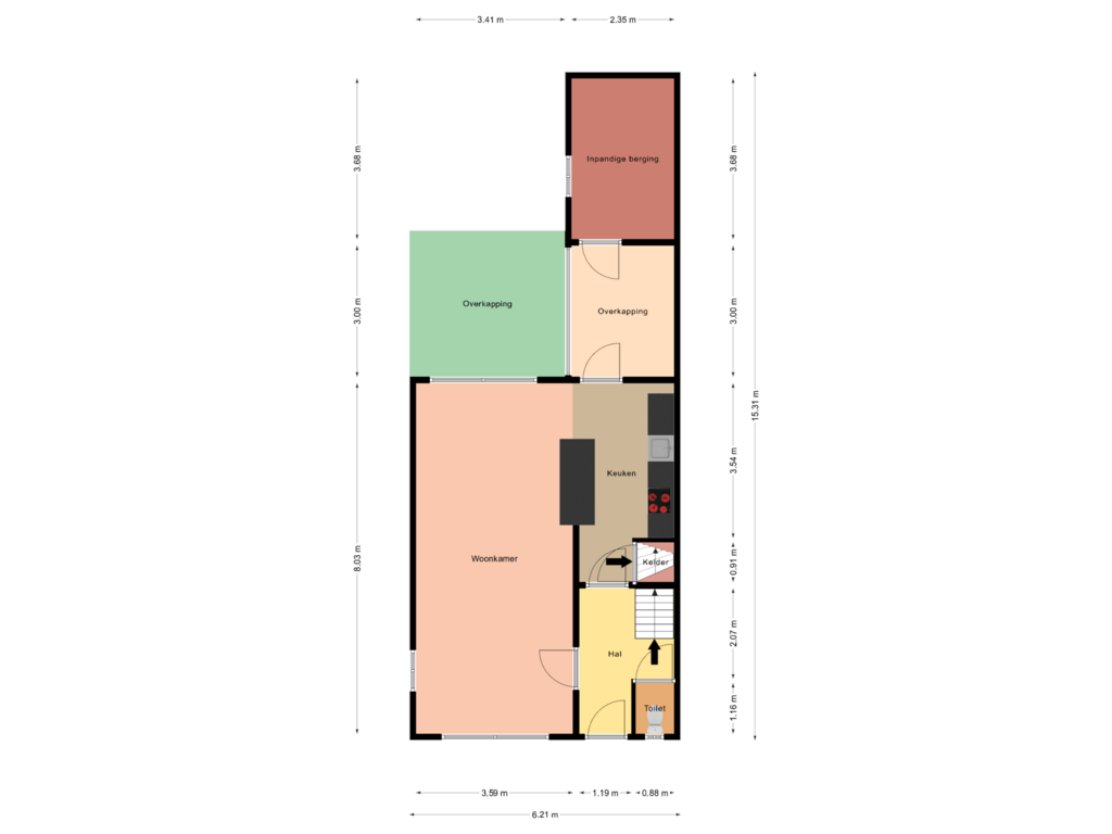 Bekijk plattegrond van Begane grond van Molenpas 1