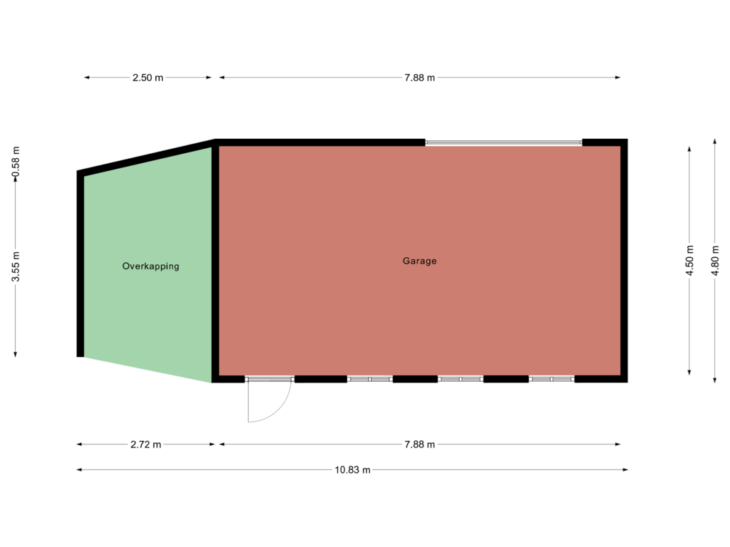 Bekijk plattegrond van Garage van Molenpas 1