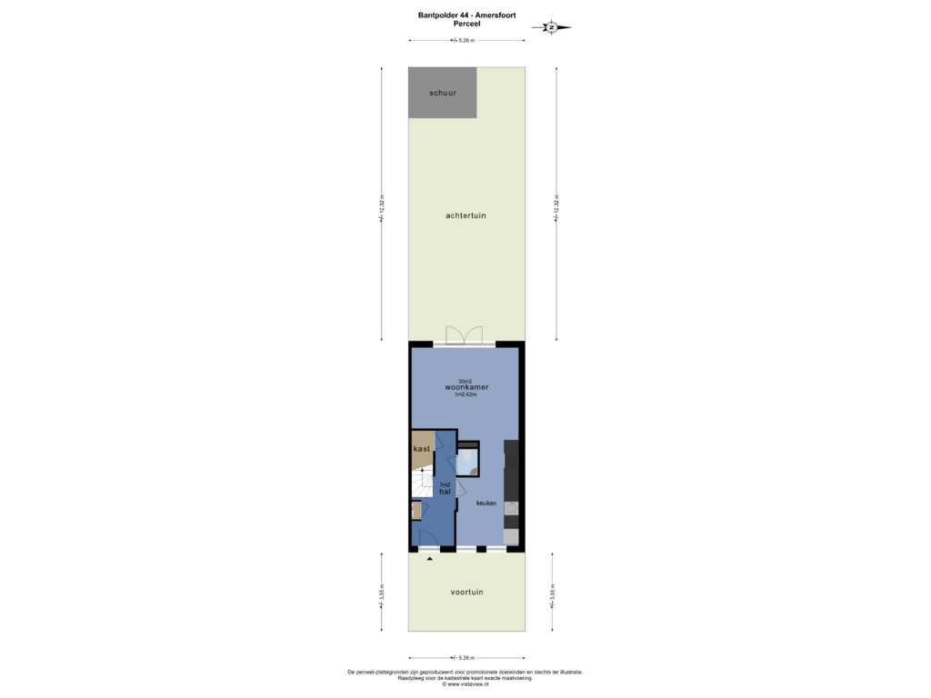 Bekijk plattegrond van PERCEEL van Bantpolder 44