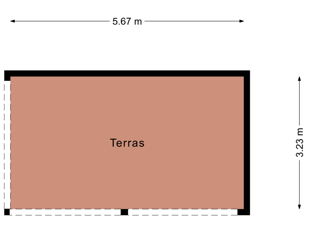 Bekijk plattegrond van Overdekt terras van De Santbrincke 69