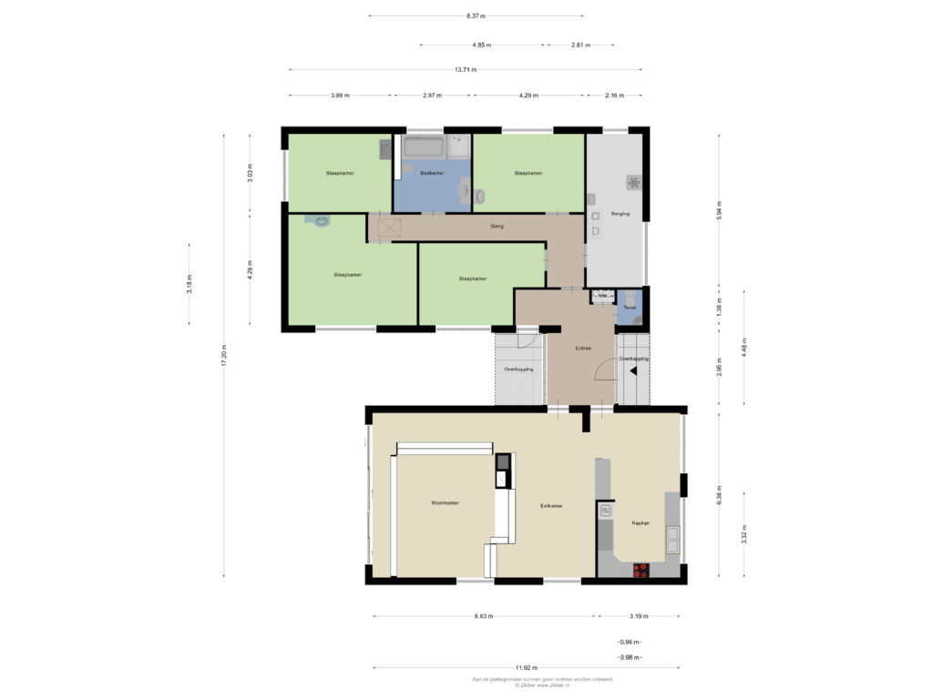 Bekijk plattegrond van Begane grond van Markeweg 64