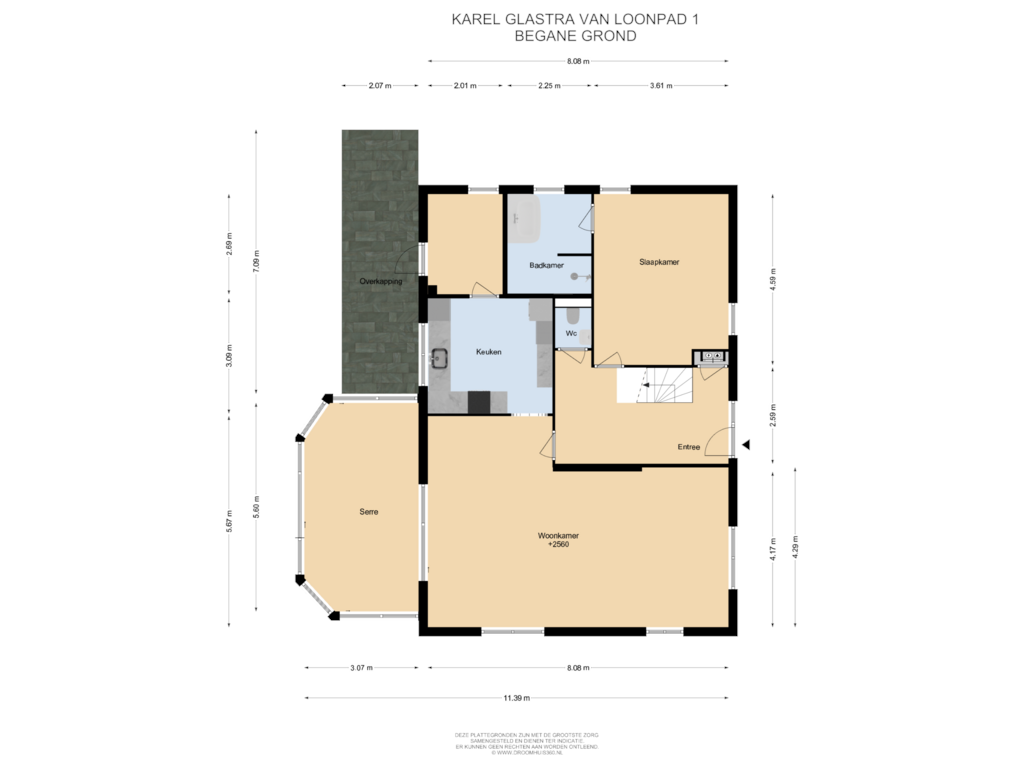 Bekijk plattegrond van Begane grond van Karel Glastra van Loonpad 1