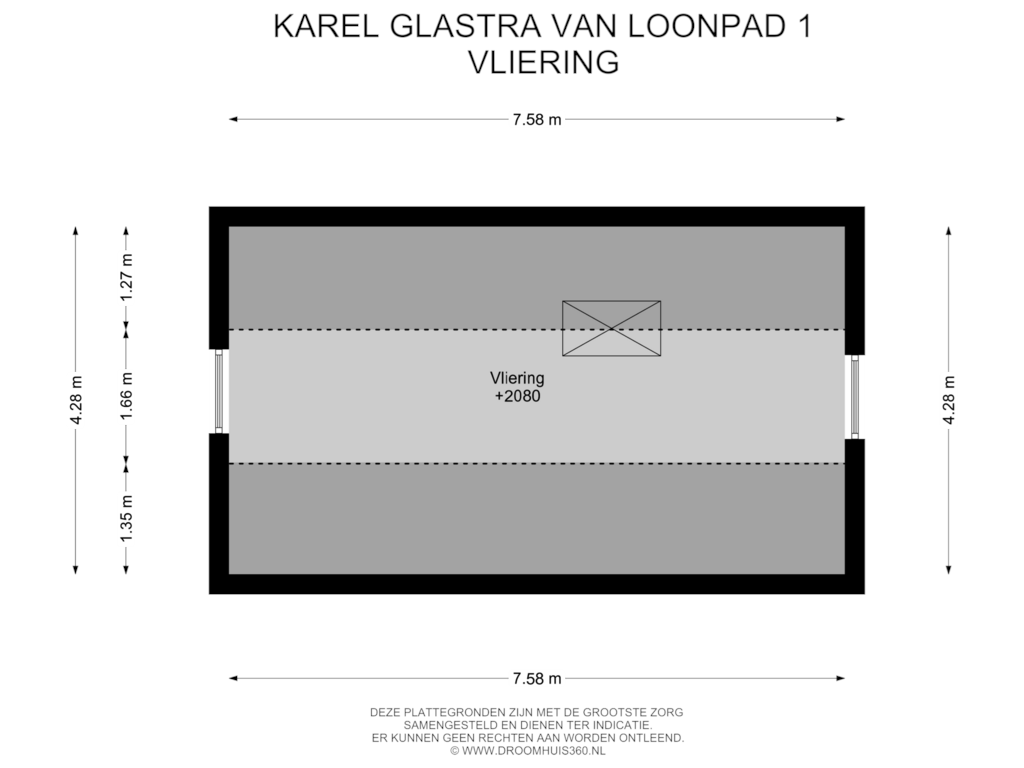 Bekijk plattegrond van Vliering van Karel Glastra van Loonpad 1