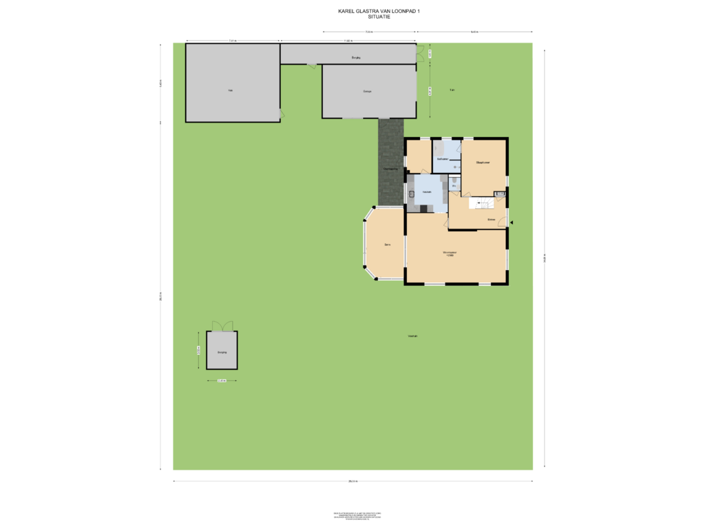 Bekijk plattegrond van Situatie van Karel Glastra van Loonpad 1