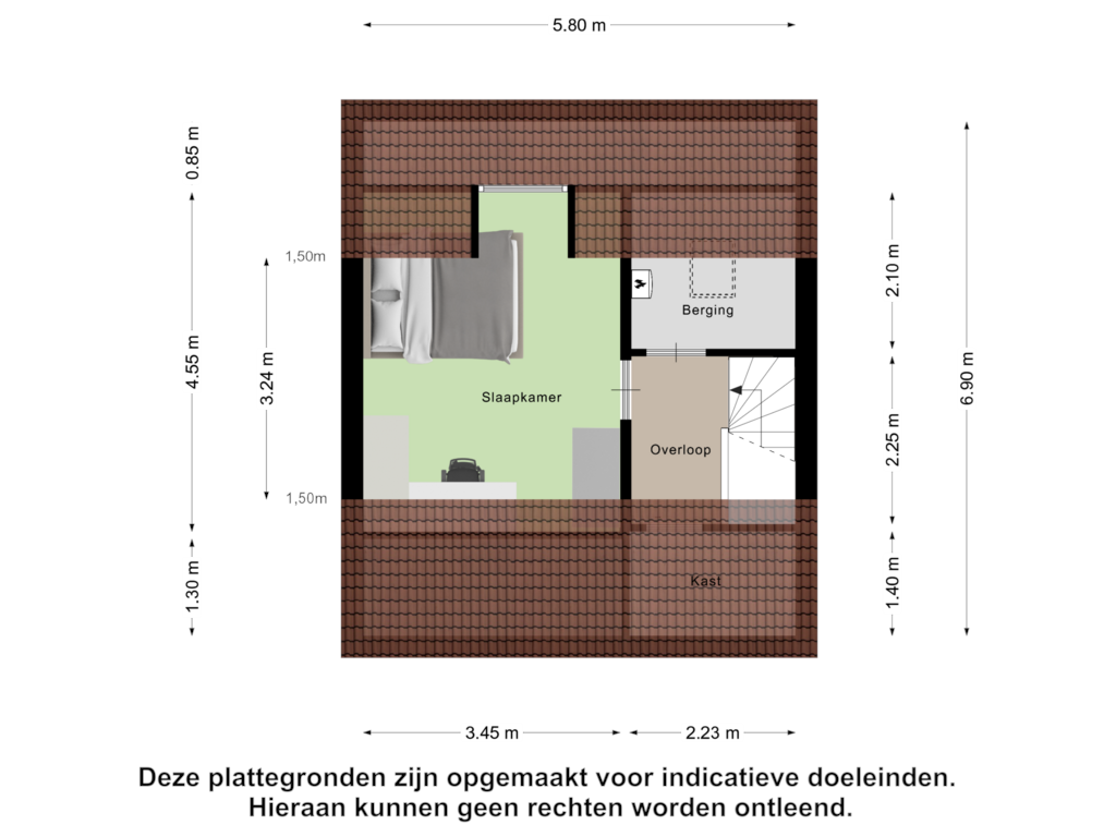 Bekijk plattegrond van Tweede Verdieping van Ceres 24