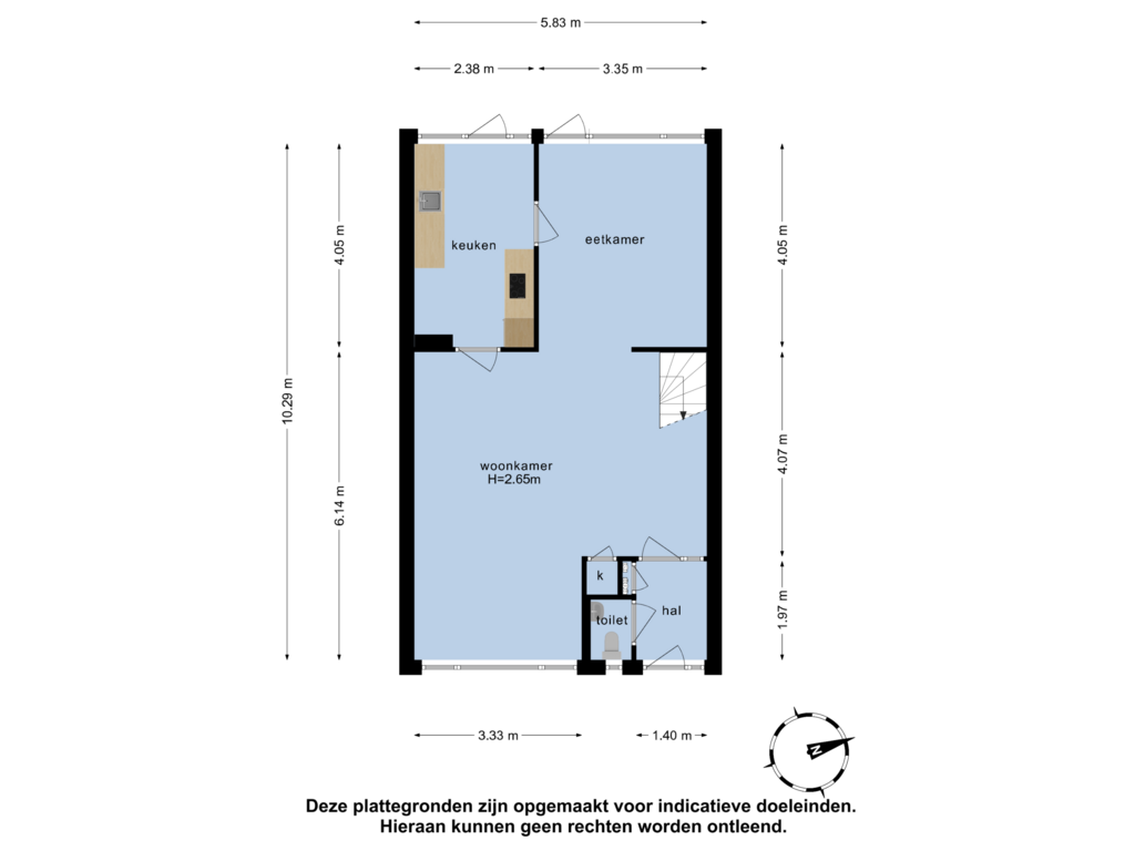 Bekijk plattegrond van Begane grond van Van der Waalslaan 1