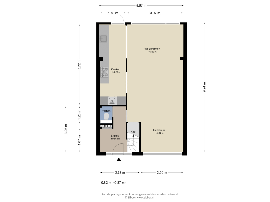 Bekijk plattegrond van Begane grond van Wiekslag 15