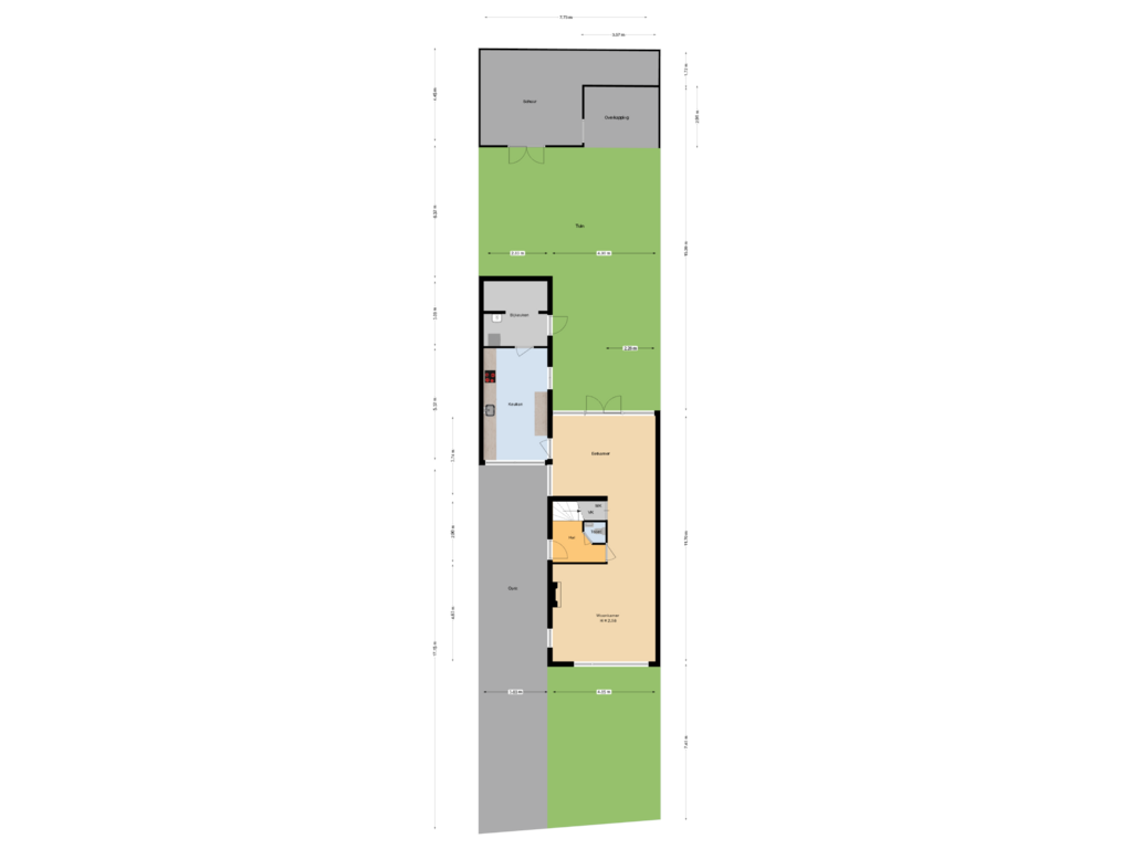 Bekijk plattegrond van perceel van Lyceumlaan 26