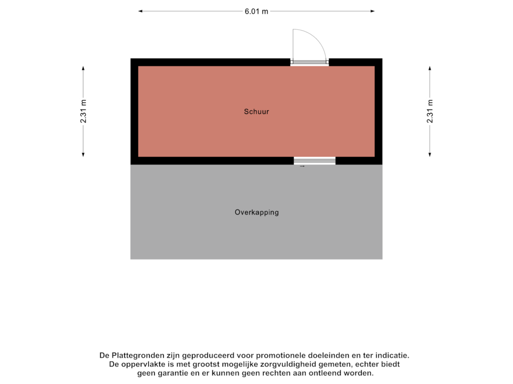 View floorplan of Schuur of Breitnerlaan 5