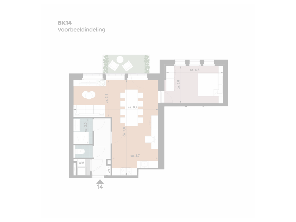 Bekijk plattegrond van First floor van Generaal de Bons (14)