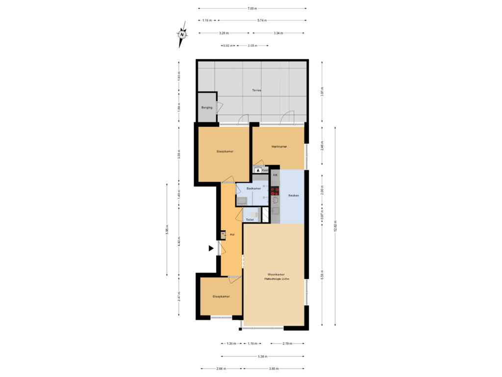 Bekijk plattegrond van Plattegrond van Wollefoppenstraat 7