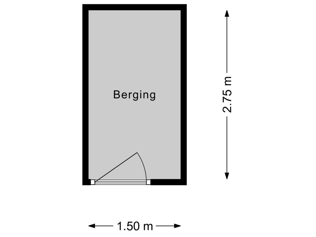 Bekijk plattegrond van Berging van Wollefoppenstraat 7