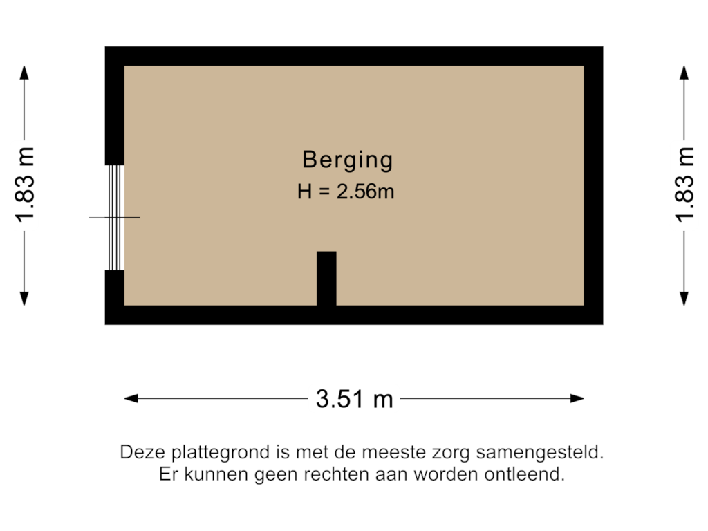 Bekijk plattegrond van Berging van Justus van Effenlaan 54