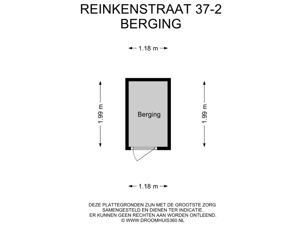 Bekijk plattegrond van Berging van Reinkenstraat 37