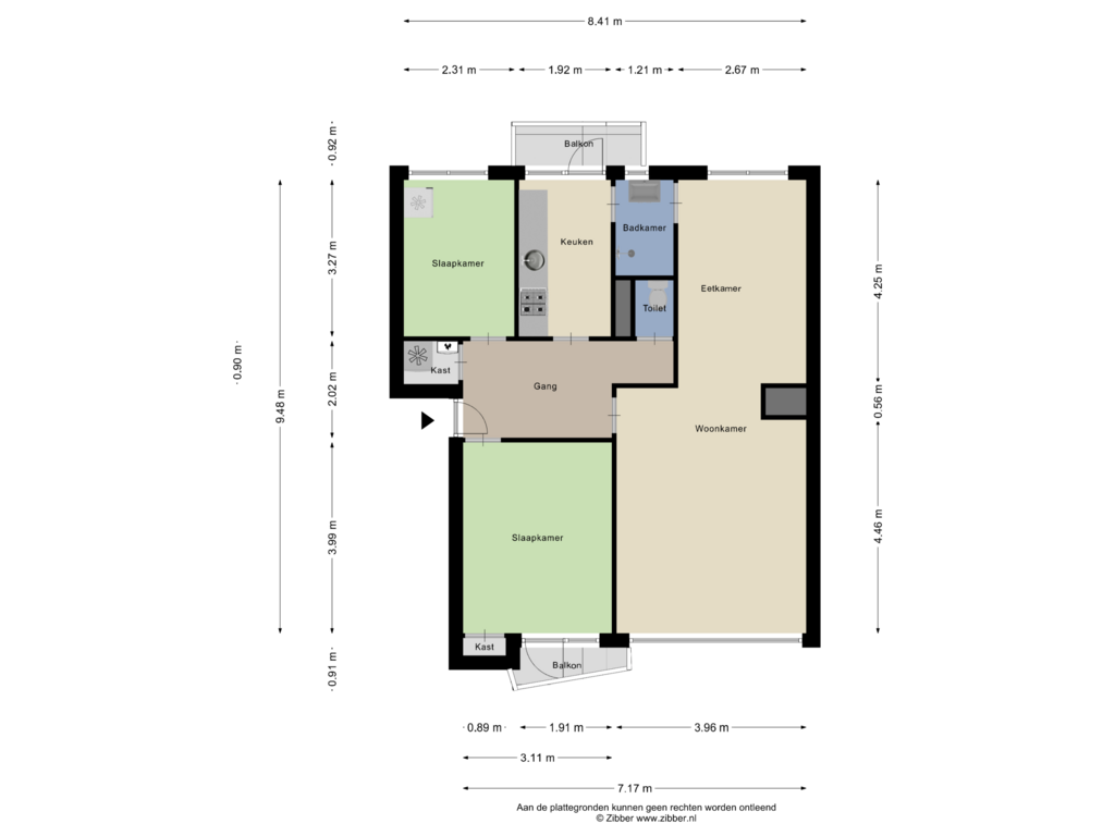 Bekijk plattegrond van Appartement van van Hogendorplaan 42-E