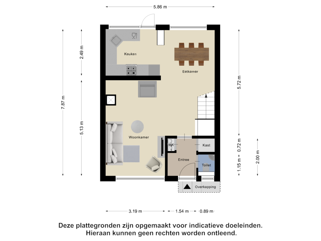 Bekijk plattegrond van Begane Grond van Van der Lekstraat 73