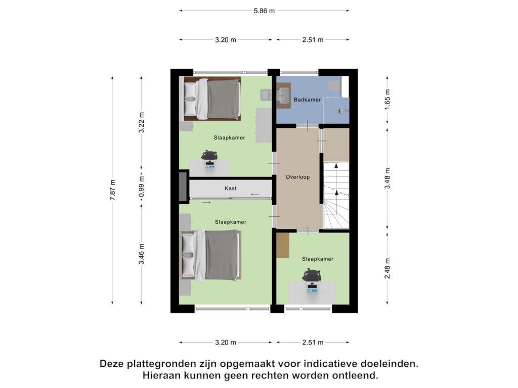 Bekijk plattegrond van Eerste Verdieping van Van der Lekstraat 73