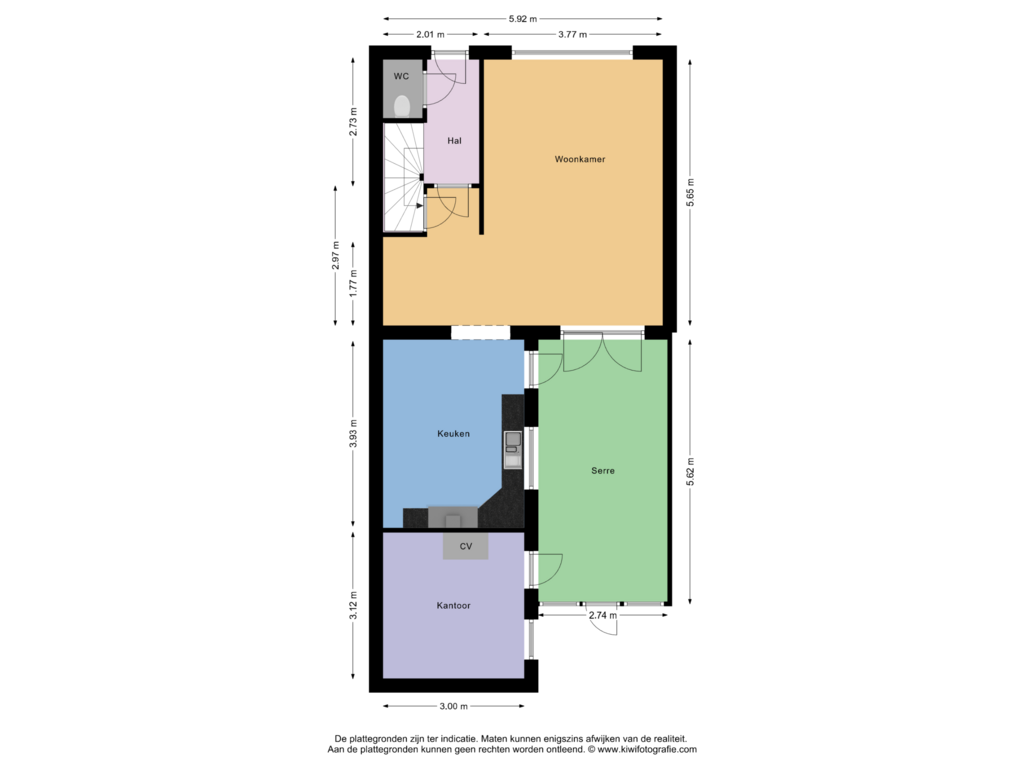 Bekijk plattegrond van Begane grond van Rubertstraat 4