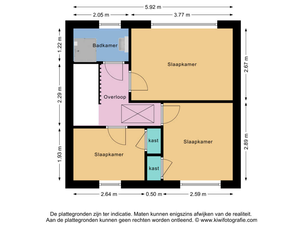 Bekijk plattegrond van 1e Verdieping van Rubertstraat 4