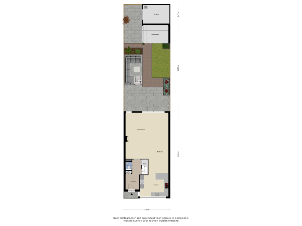 Bekijk plattegrond van Begane grond Tuin van Noordeloosstraat 75